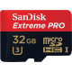 Картка пам'яті SanDisk 32 ГБ microSDHC C10 UHS-I U3 R95/W90 МБ/с 4K Extreme Pro